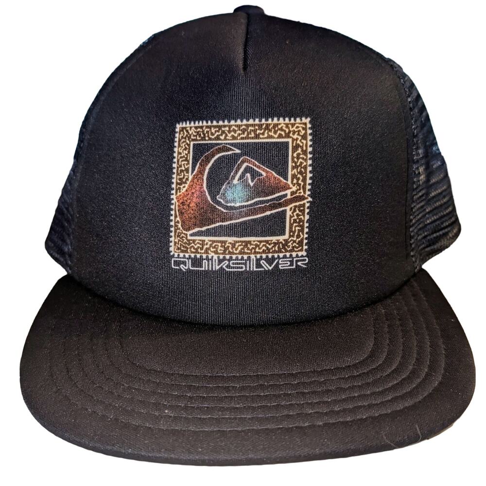 NWOT Quiksilver Slab Scrapper Adjustable Trucker Cap Blue Size 53CM Small